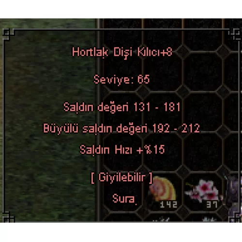  +8 HORTLAK DİŞİ KILICI FIRINDAN  ÇIKTI